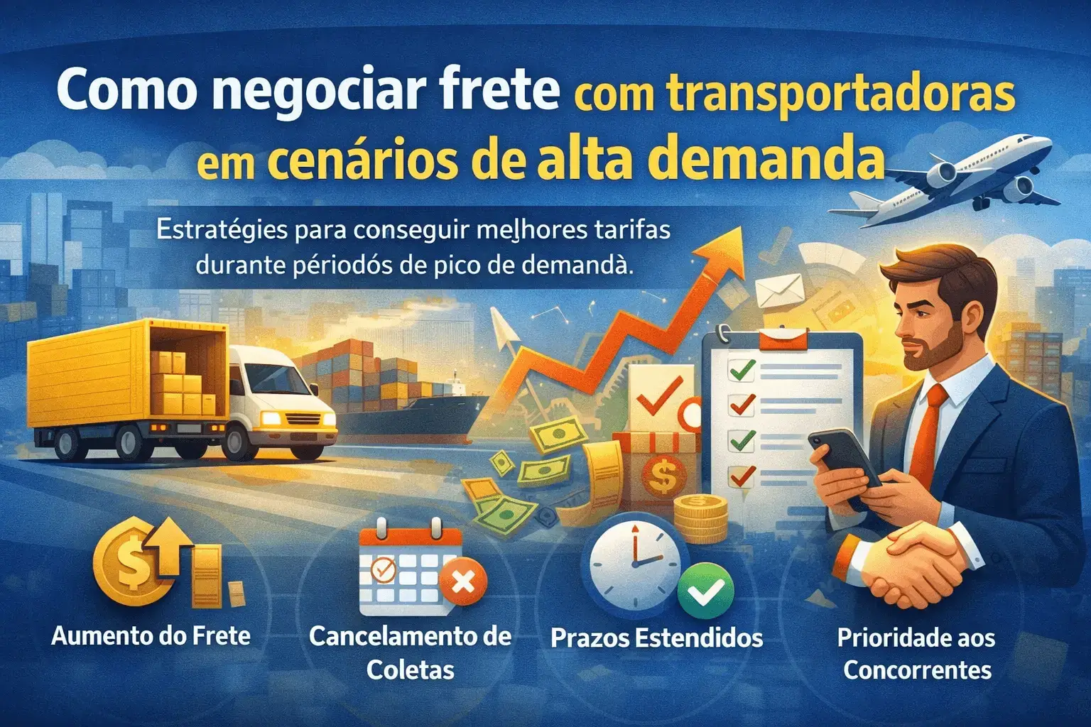 Como negociar frete com transportadoras em cenários de alta demanda