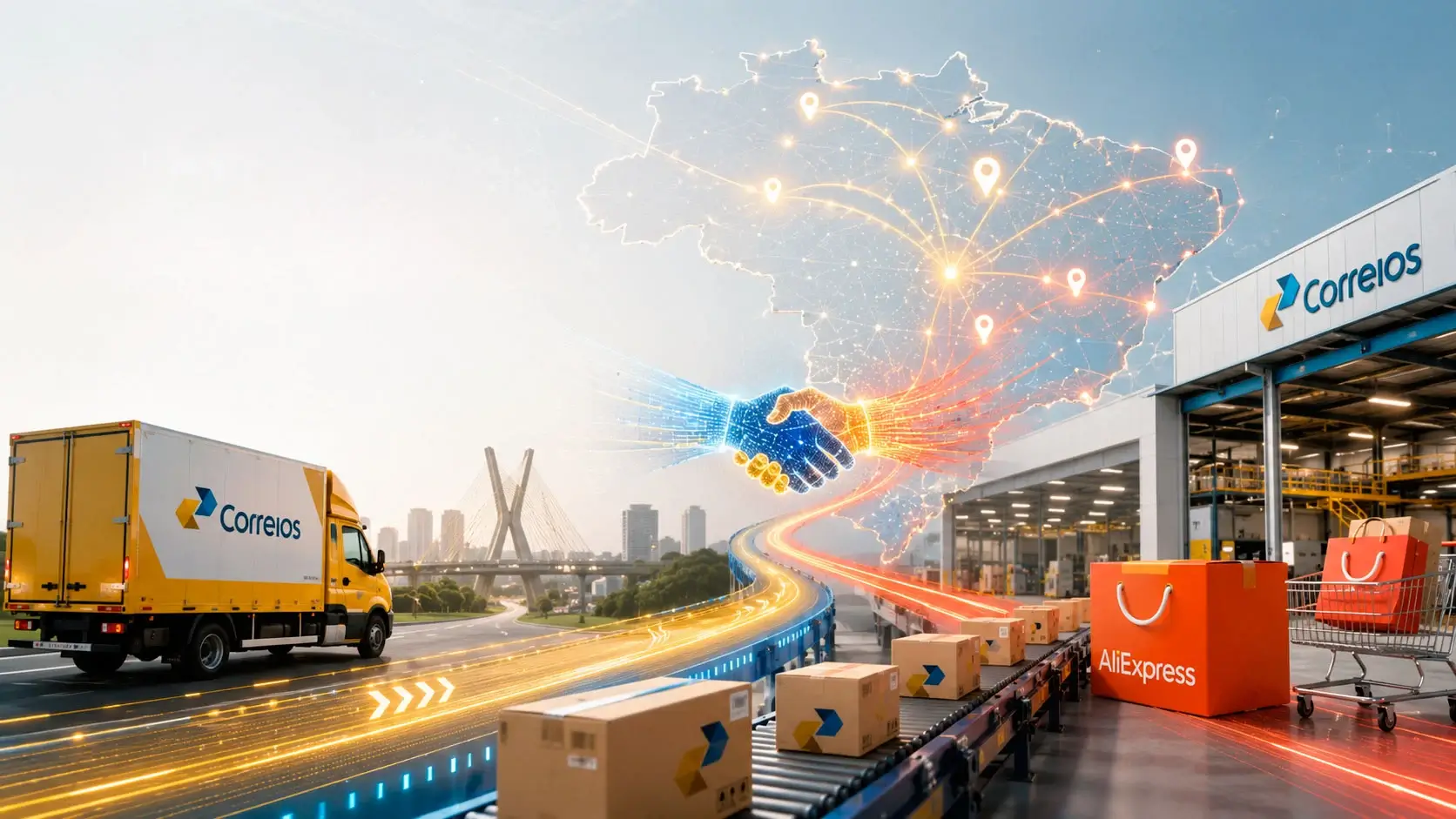 Correios e AliExpress fecham parceria para fortalecer a logística no Brasil