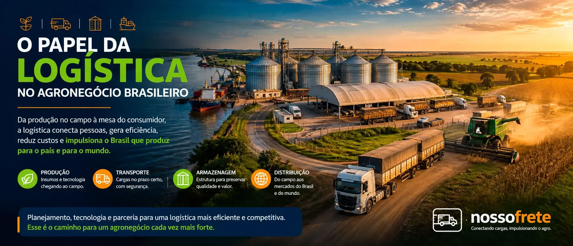 O papel da logística no agronegócio brasileiro